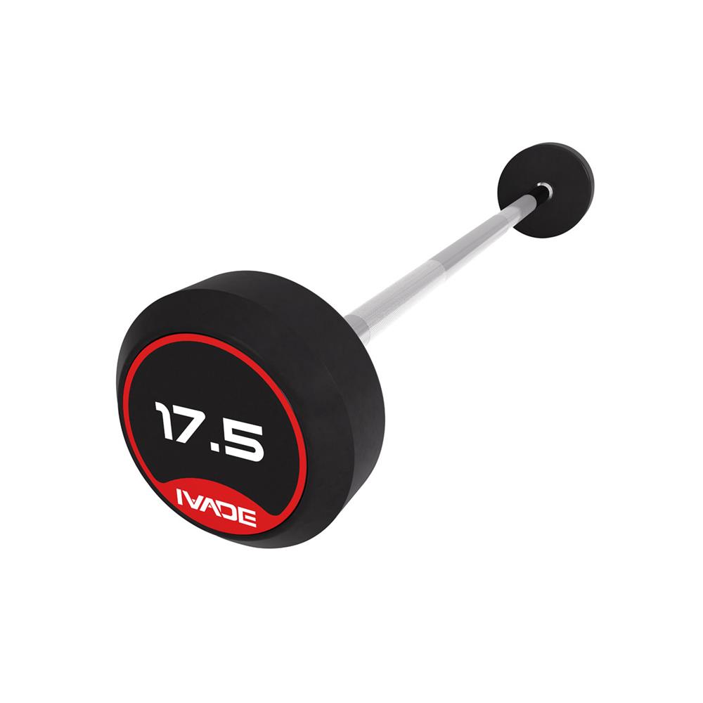 บาร์เบลแกนตรงหุ้มยาง IVADE 17.5 กก. (1 ชิ้น)