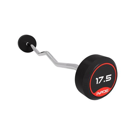บาร์เบลแกนหยักหุ้มยาง IVADE 17.5 กก. (1 ชิ้น)_1