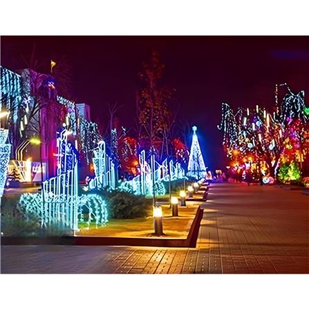 ไฟจัดสวน SOLAR CARINI HM-PJ 0016RGB/30M 2.9 วัตต์ RGB สีดำ_1