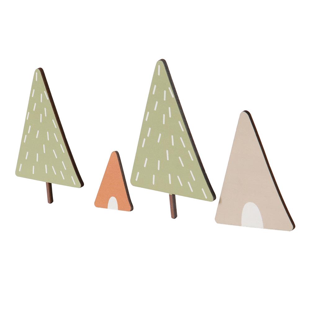 ชั้นวางติดผนังพร้อมขอแขวน STACKO LITTLE-B 15x60x15 ซม. สีน้ำตาล