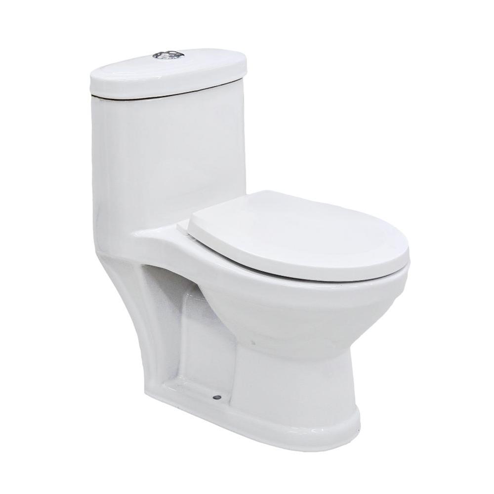 สุขภัณฑ์ 1 ชิ้น NASCO NC-8600-WA 3/4.5 ลิตร สีขาว