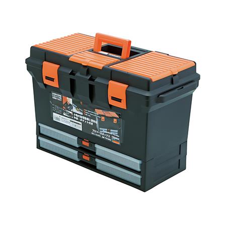 กล่องเครื่องมือพลาสติก TRUSCO TTB-802 สีดำ-ส้ม_0