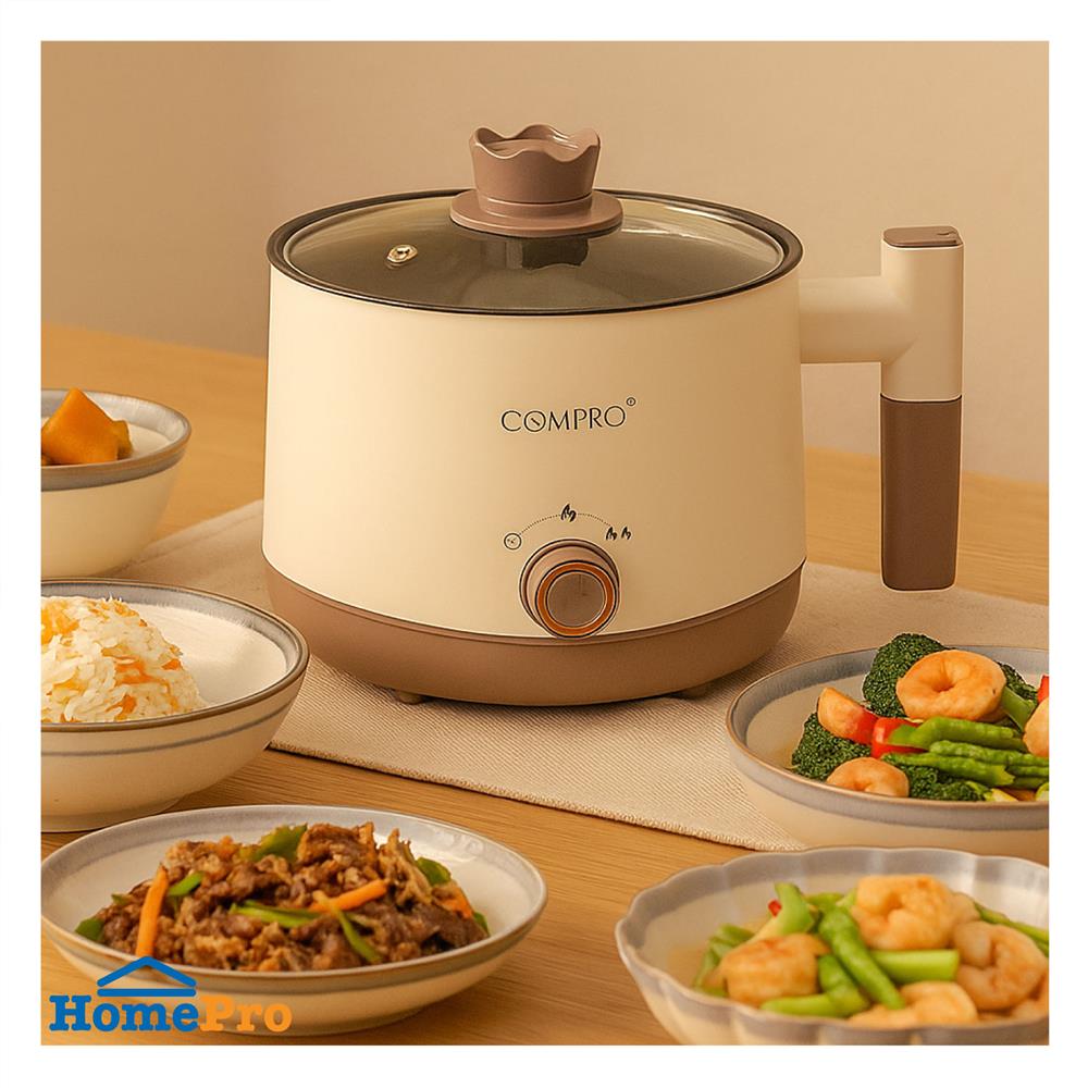 หม้ออเนกประสงค์ COMPRO CP-B24 สีครีม