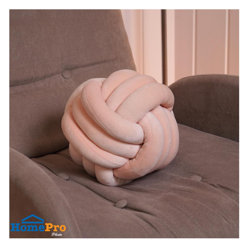 หมอนอิง HOME LIVING STYLE KNOT BALL 10x10 นิ้ว สีชมพู