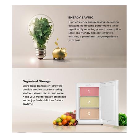 ตู้แช่แนวตั้ง HAIER BD-91 3.2 คิว สีขาว_6