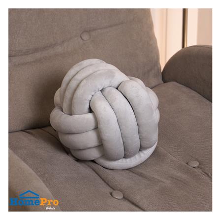 หมอนอิง HOME LIVING STYLE KNOT BALL 10x10 นิ้ว สีเทา_3