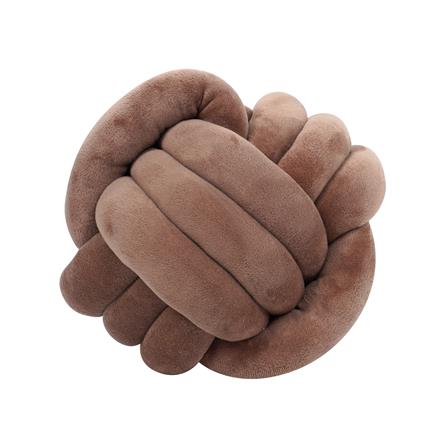 หมอนอิง HOME LIVING STYLE KNOT BALL 10x10 นิ้ว สีน้ำตาล_0