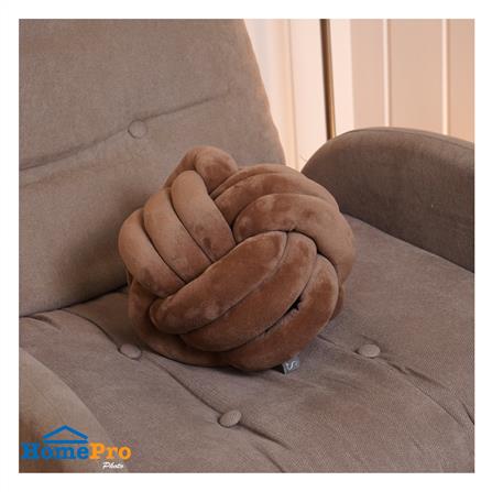 หมอนอิง HOME LIVING STYLE KNOT BALL 10x10 นิ้ว สีน้ำตาล_3