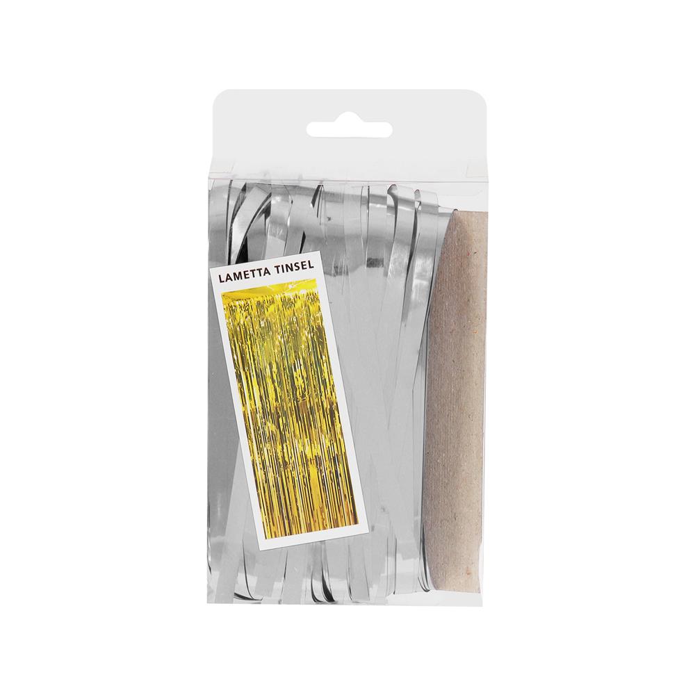 ม่านฟอยล์ตกแต่ง SIAMXMAS 63.5x180 ซม. สีเงิน