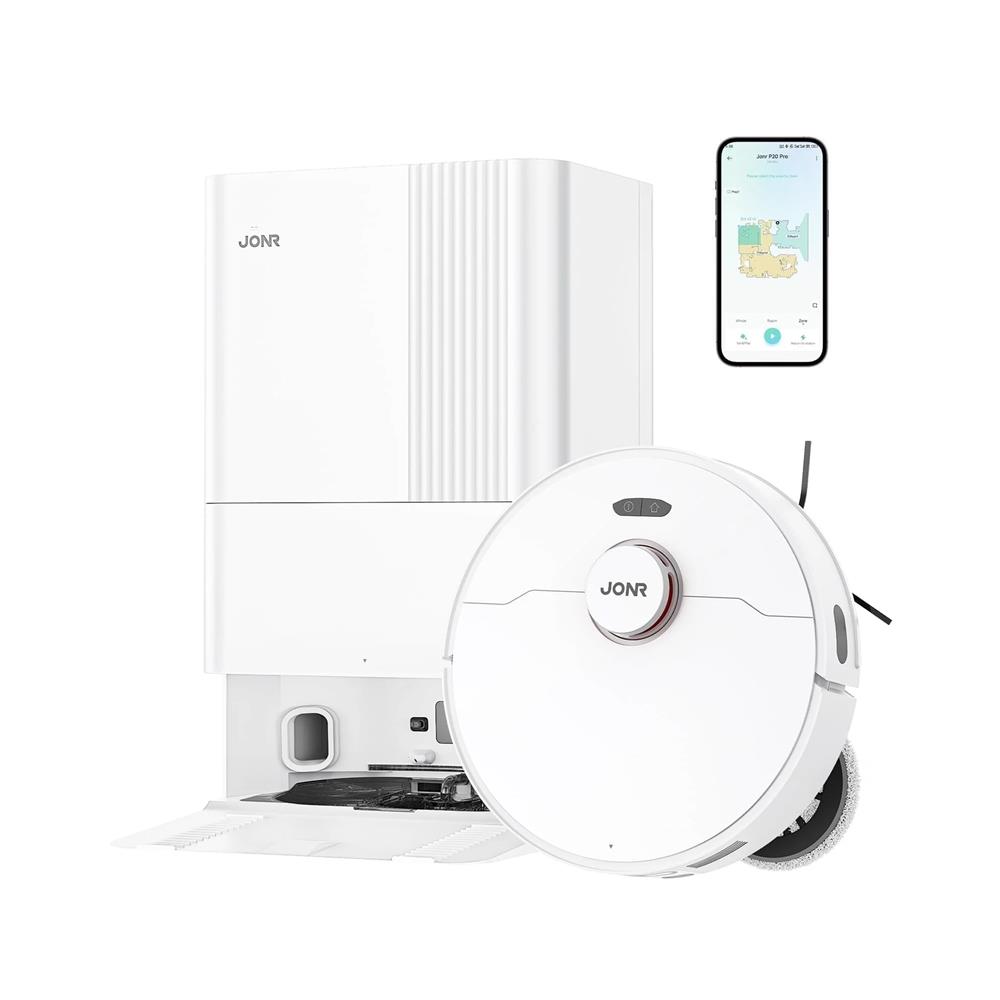 เครื่องดูดฝุ่นหุ่นยนต์ JONR P20 PRO สีขาว
