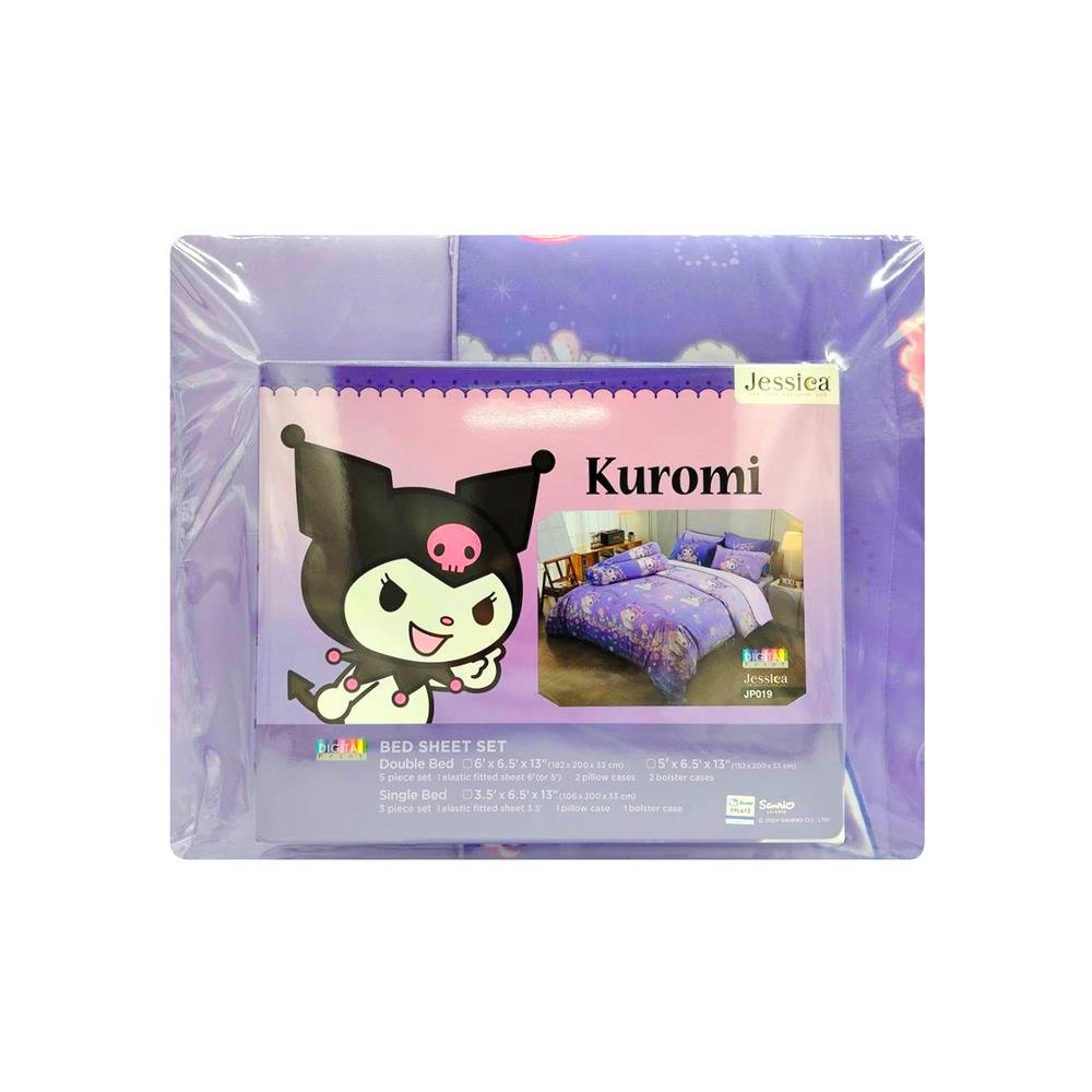 ชุดผ้าปูที่นอน 3.5 ฟุต (ชุด 4 ชิ้น) JESSICA KUROMI 22070-JP019