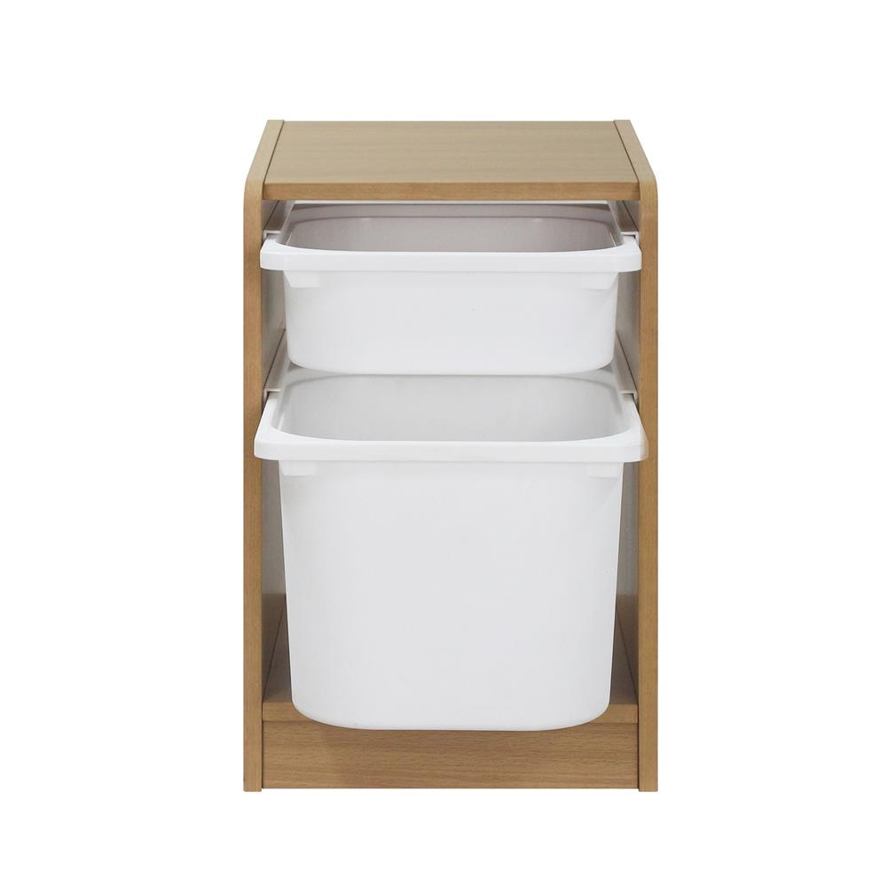 ตู้ลิ้นชักเก็บของ 2 ช่อง FURDINI TORI BOX 33 ซม. สี NATURAL OAK/ขาว