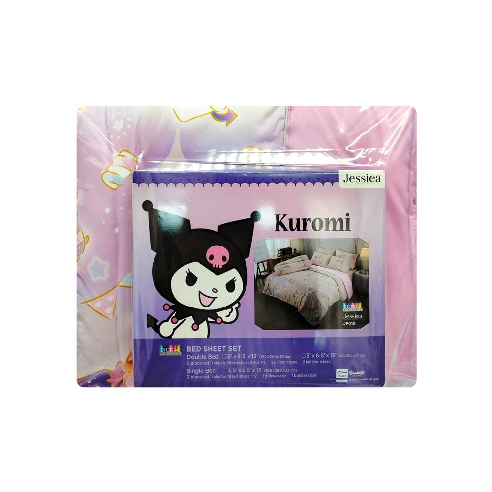 ชุดผ้าปูที่นอน 3.5 ฟุต (ชุด 4 ชิ้น) JESSICA KUROMI 22070-JP018