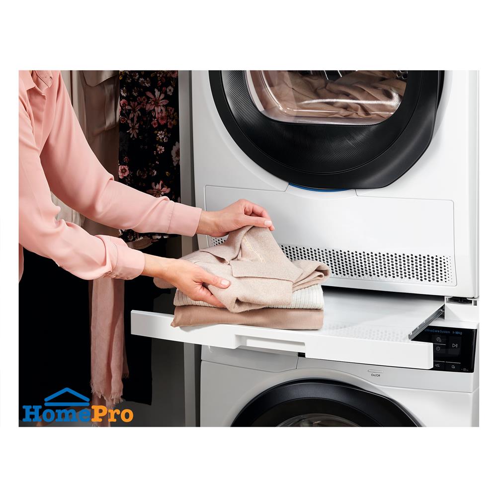 ชุดวางซ้อนเครื่องซักผ้าและเครื่องอบผ้า ELECTROLUX E1WYHSK1 สีขาว