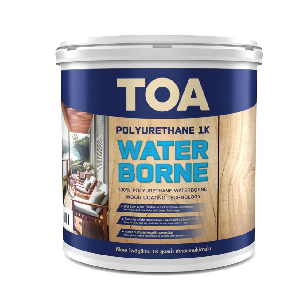 โพลียูรีเทนภายใน ชนิดเงา TOA 1K WATER BORNE WP01 สีใส 1 แกลลอน