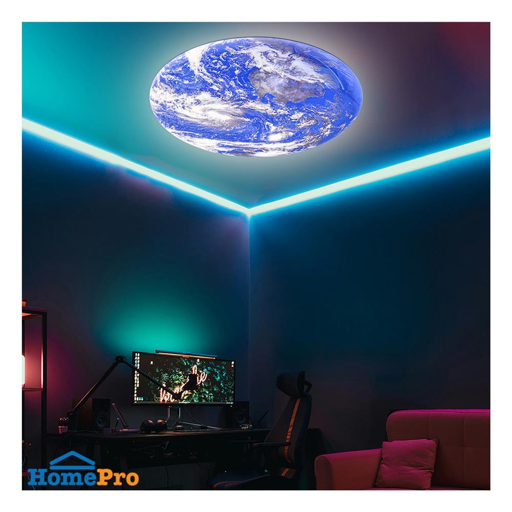 ไฟเพดาน LED STARLIGHT EARTH 72 วัตต์ DAYLIGHT/COOL WHITE/WARM WHITE 19 นิ้ว สีน้ำเงิน