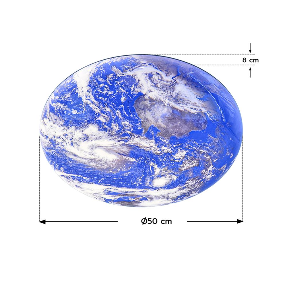 ไฟเพดาน LED STARLIGHT EARTH 72 วัตต์ DAYLIGHT/COOL WHITE/WARM WHITE 19 นิ้ว สีน้ำเงิน