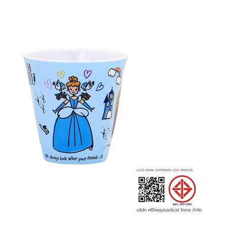 แก้วน้ำเมลามีน 450 มล. SUPERWARE LOVE PRINCESS_5