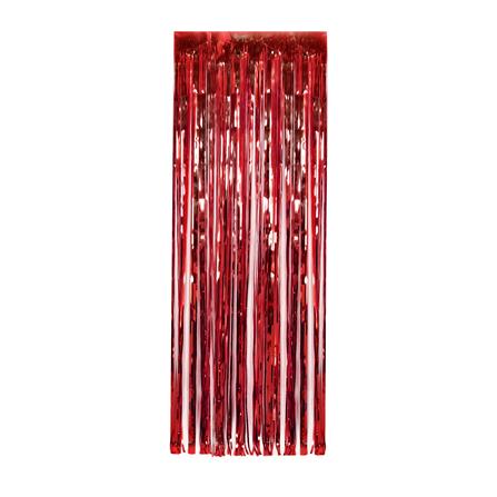 ม่านฟอยล์ตกแต่ง SIAMXMAS 63.5x180 ซม. สีแดง