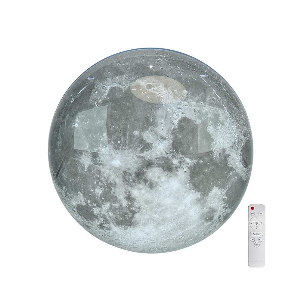 ไฟเพดาน LED STARLIGHT MOON H 04-SL-23445-800 144 วัตต์ DAYLIGHT/COOL WHITE/WARM WHITE 31 นิ้ว สีขาว/เทา