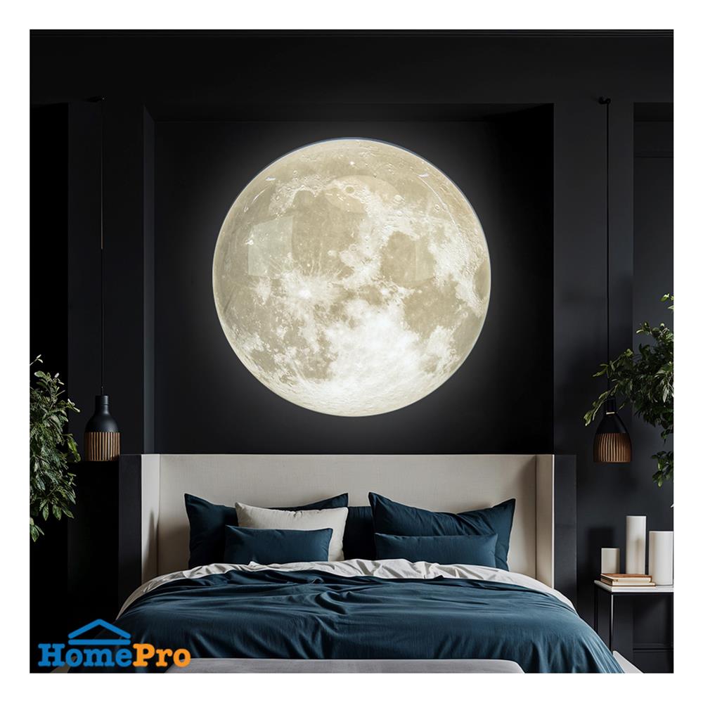 ไฟเพดาน LED STARLIGHT MOON H 04-SL-23445-800 144 วัตต์ DAYLIGHT/COOL WHITE/WARM WHITE 31 นิ้ว สีขาว/เทา