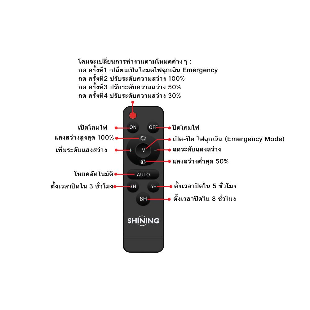 สปอตไลท์ SOLAR SHINING GALAXY PRO 570 วัตต์ DAYLIGHT สีดำ