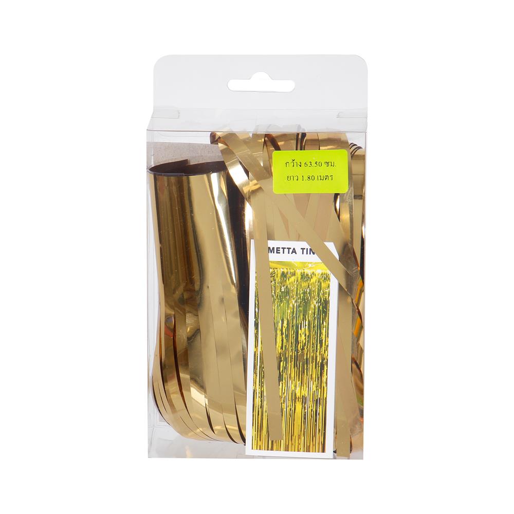 ม่านฟอยล์ตกแต่ง SIAMXMAS 63.5x180 ซม. สีทอง