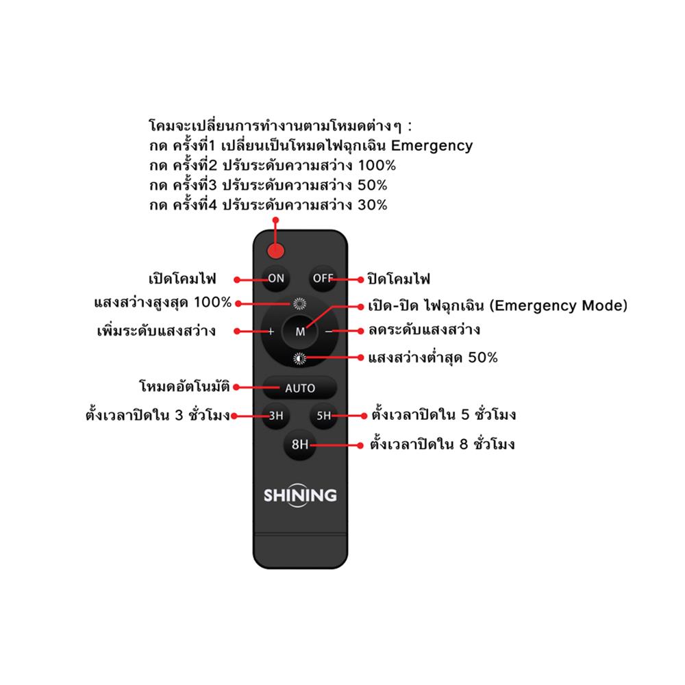 สปอตไลท์ SOLAR SHINING GALAXY PRO 770 วัตต์ DAYLIGHT สีดำ
