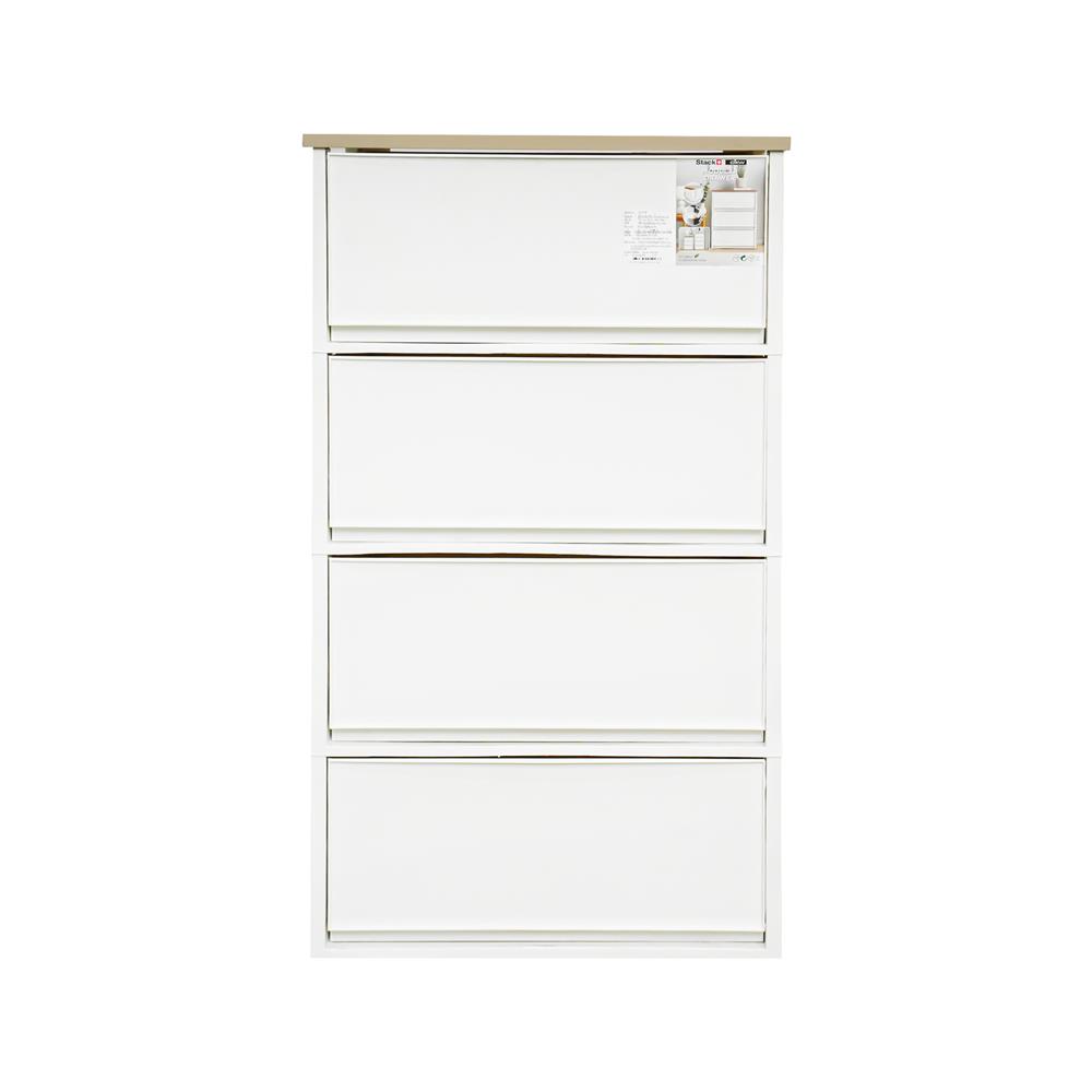ตู้ลิ้นชัก 4 ชั้น STACKO MODULAR 53.5x36.5x90.5 ซม. สีขาว