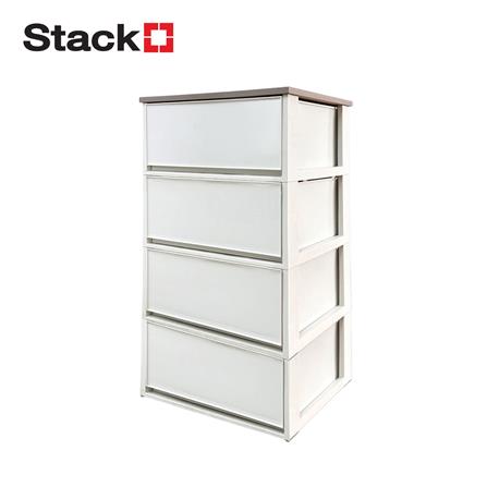 ตู้ลิ้นชัก 4 ชั้น STACKO MODULAR 53.5x36.5x90.5 ซม. สีขาว_0