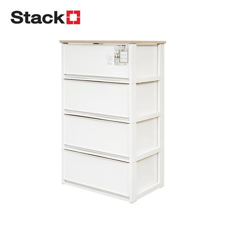 ตู้ลิ้นชัก 4 ชั้น STACKO MODULAR 53.5x36.5x90.5 ซม. สีขาว_0