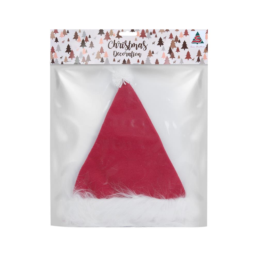 ของตกแต่งหมวกซานต้า SIAMXMAS 30 ซม. สีแดง