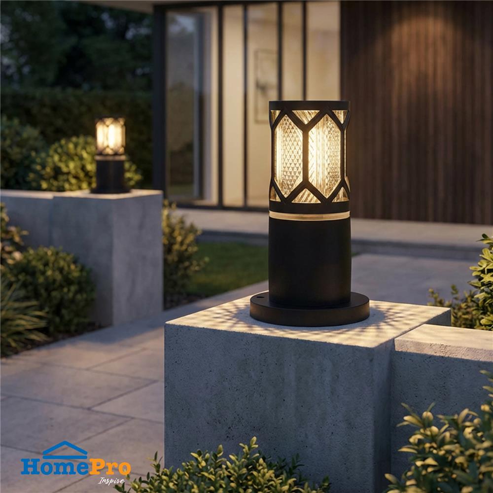 ไฟหัวเสา CARINI BO-F3201S สีดำ