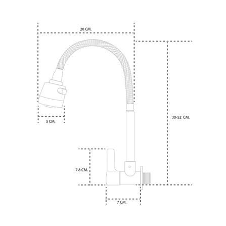 ก๊อกซิงค์เดี่ยวติดผนัง DONMARK GL-1453_3