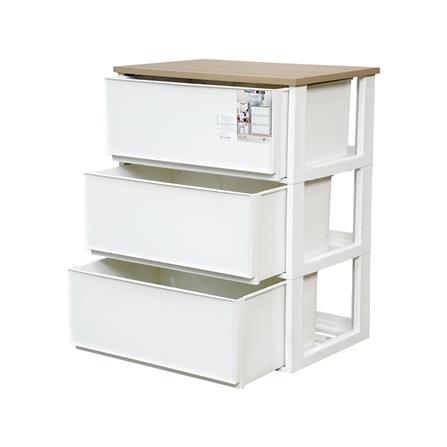 ตู้ลิ้นชัก 3 ชั้น STACKO MODULAR 53.5x36.5x68 ซม. สีขาว_2