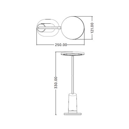 ไฟอ่านหนังสือ LED CARINI LA-H738-1 4 วัตต์ COOL WHITE สีขาว_7