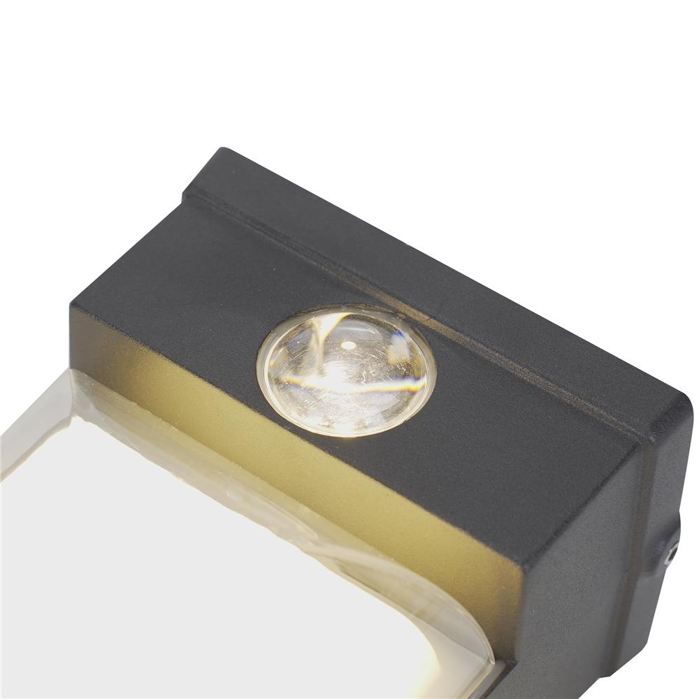 ไฟผนังนอก LED CARINI BO-WS02 12 วัตต์ WARM WHITE สีดำ