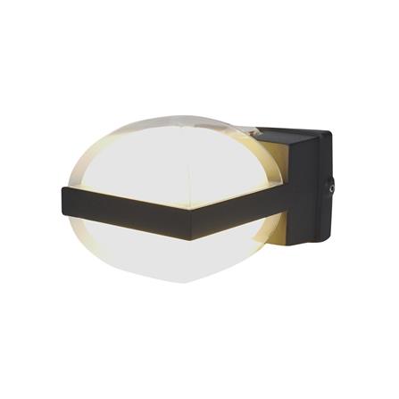 ไฟผนังนอก LED CARINI BO-WS02 12 วัตต์ WARM WHITE สีดำ_2