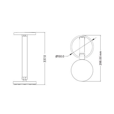 ไฟอ่านหนังสือ LED CARINI LA-M228WH 8 วัตต์ DAYLIGHT/COOL WHITE/WARM WHITE สีขาว_7