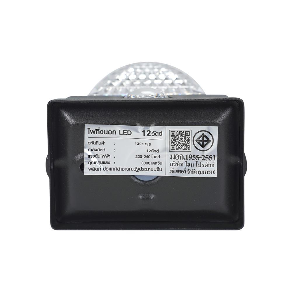 ไฟผนังภายนอก LED CARINI BO-WS03 12 วัตต์ WARM WHITE สีดำ