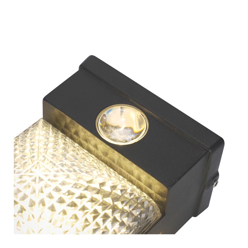 ไฟผนังภายนอก LED CARINI BO-WS03 12 วัตต์ WARM WHITE สีดำ