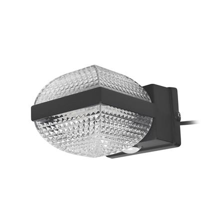 ไฟผนังภายนอก LED CARINI BO-WS03 12 วัตต์ WARM WHITE สีดำ