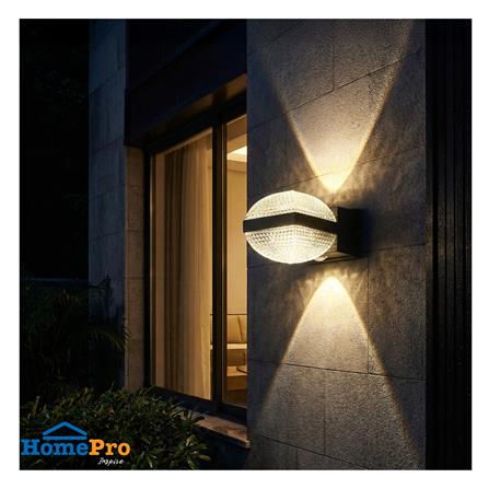 ไฟผนังภายนอก LED CARINI BO-WS03 12 วัตต์ WARM WHITE สีดำ_6