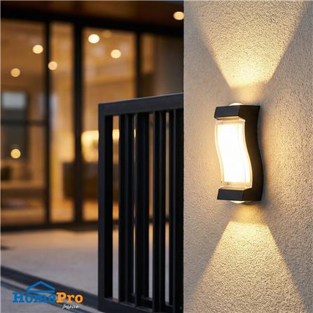 ไฟผนังนอก LED CARINI BO-WL3528 8 วัตต์ WARM WHITE สีดำ_4