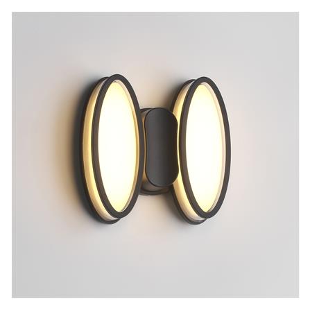 ไฟผนังนอก LED CARINI BO-WL3514 12 วัตต์ WARM WHITE สีดำ_2