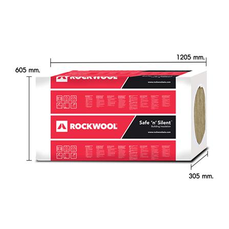 ฉนวนกันเสียง ROCKWOOL SAFE N SILENT PRO 330 หนา 3 นิ้ว 60x7.5x120 ซม. (แพ็ก 4 ชิ้น)_2