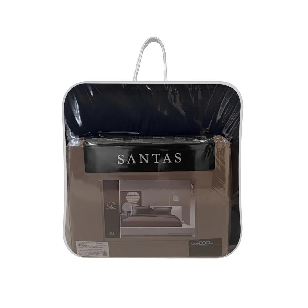ชุดผ้าปูที่นอน 6 ฟุต (ชุด 7 ชิ้น) SANTAS COTTON USA MORNING MOOD BI