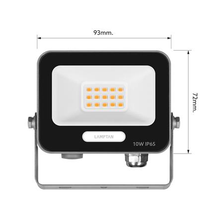สปอตไลท์ภายนอก LED LAMPTAN FULLUX 10 วัตต์ WARM WHITE_8