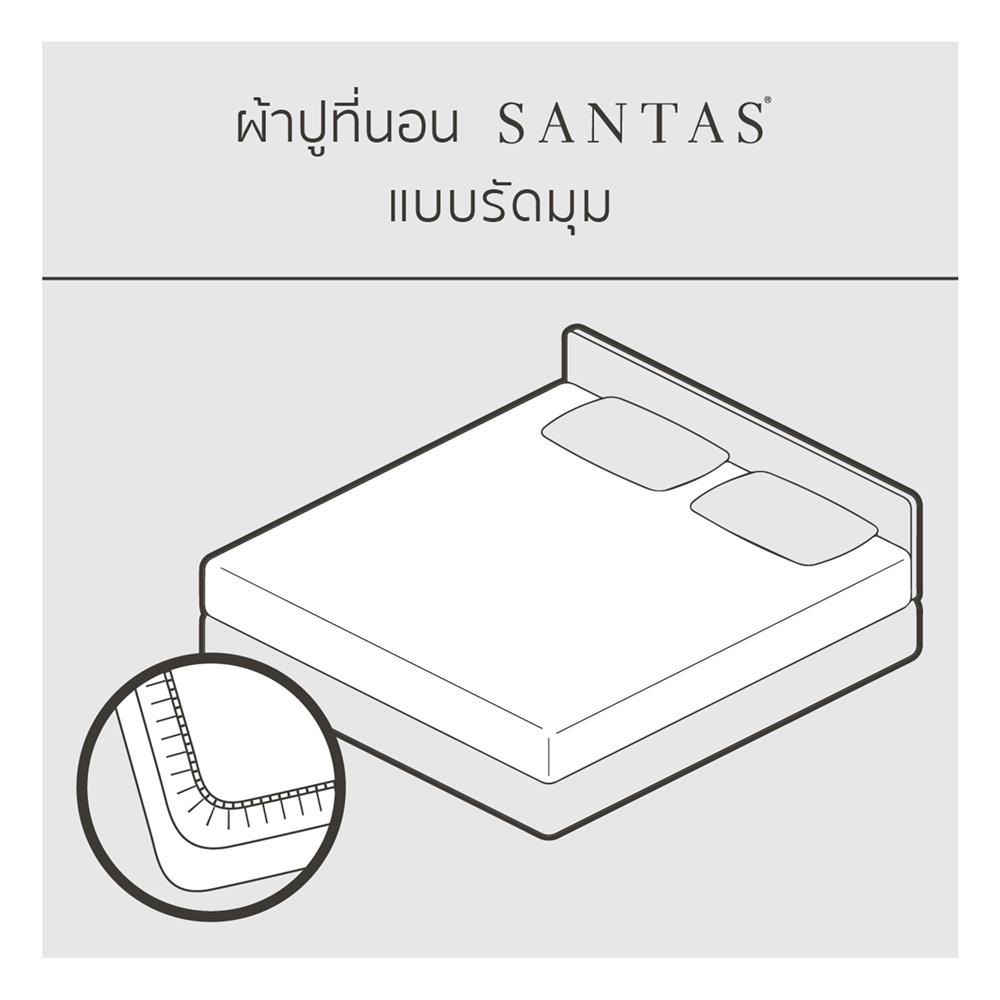ชุดผ้าปูที่นอน 5 ฟุต (ชุด 7 ชิ้น) SANTAS COTTON USA MORNING MOOD GR