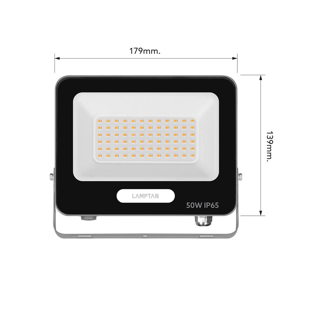 สปอตไลท์ภายนอก LED LAMPTAN FULLUX 50 วัตต์ WARM WHITE